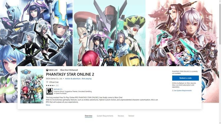 Phantasy Star Online 2 bez Microsoft Store? Tak, już niedługo