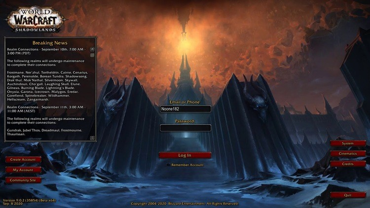 Czy to najlepszy login screen w historii World of Warcraft? 