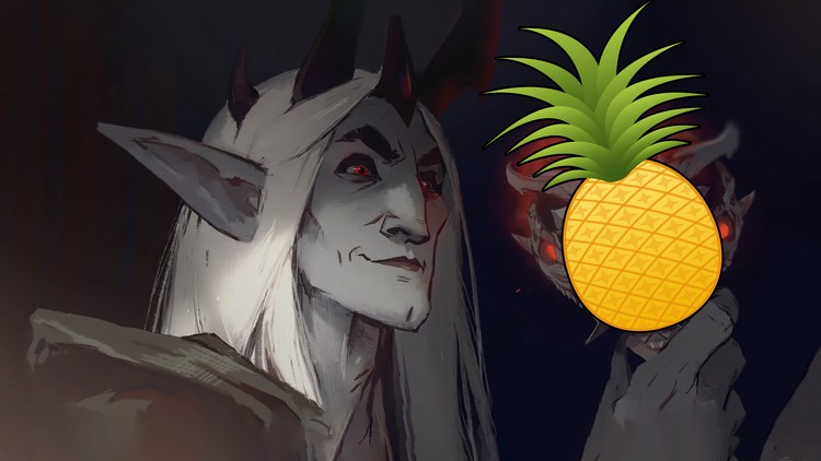 Stworzyli mini-grę z ananasami, aby nauczyć ludzi taktyk na rajd w World of Warcraft