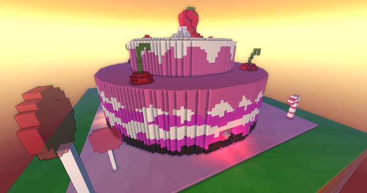 Zbudujcie wielki tort urodzinowy w Trove aby zgarnąć łakocie