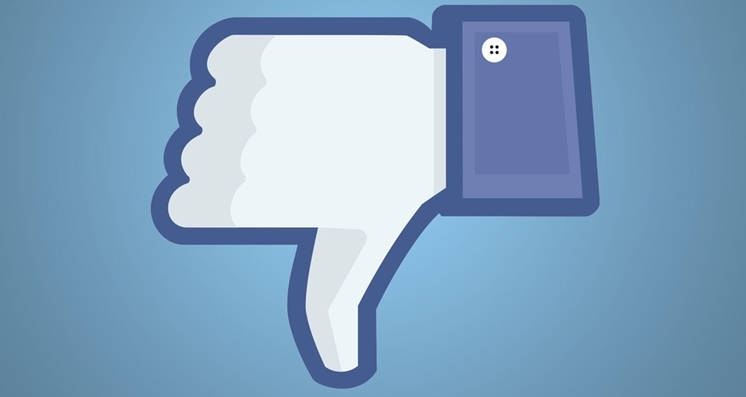 Facebook down thumb